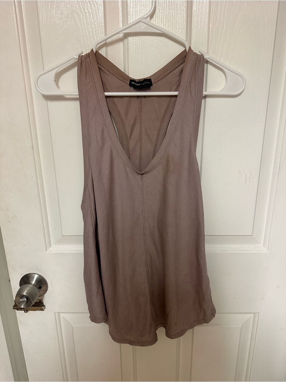 PRANA Mauve Scoop Neck Yoga Active Tank Top